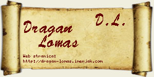 Dragan Lomas vizit kartica